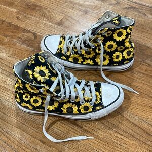 Converse Women 6 Sunflower All Star Hi Top Shoes 172459F 6 Mens 4 Chuck Taylor